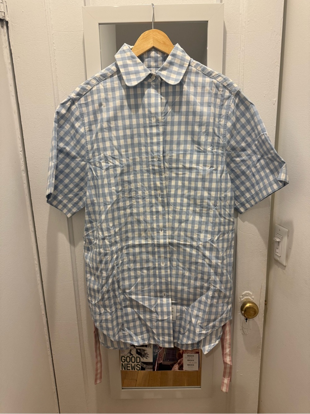 Thom Browne checked shirt size 40